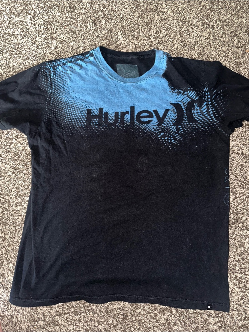 HURLEY TRON DISNEY Black and Blue Graphic Large Tee